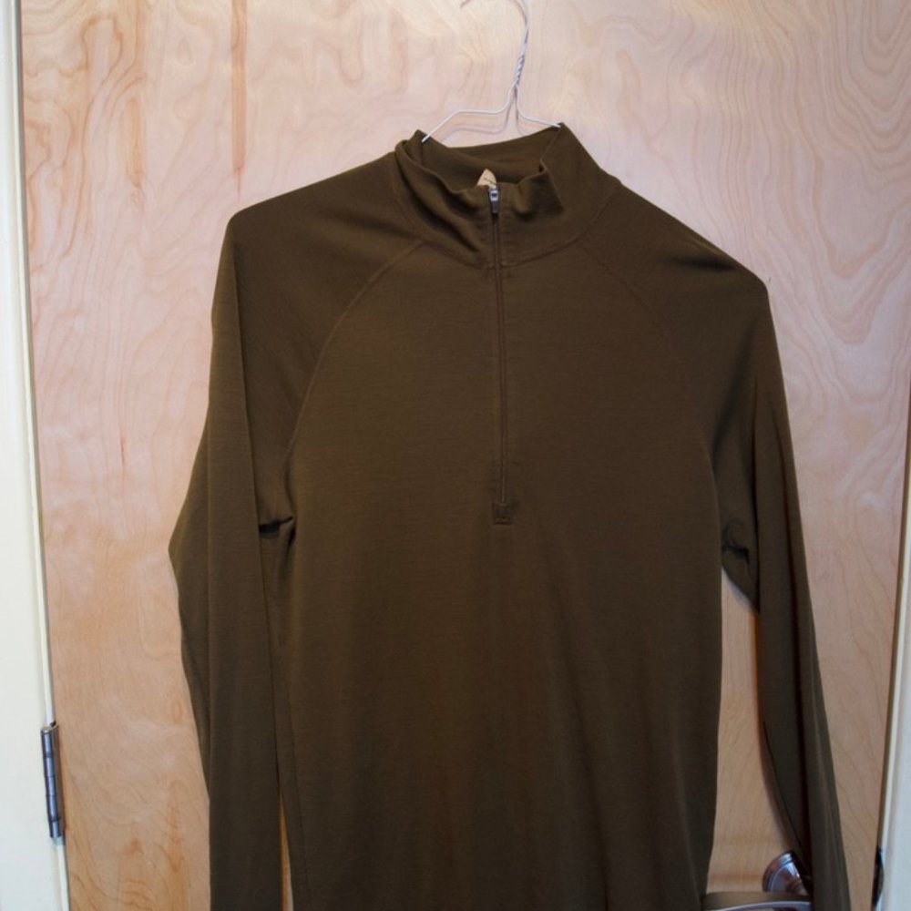 Ibex wool quarter zip size medium